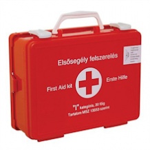 Elsősegély ládák, alkoholszondák