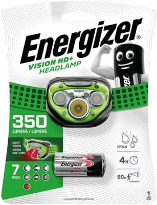 Fejlámpa, 3 LED, 3xAAA, ENERGIZER "Vision HD Plus"