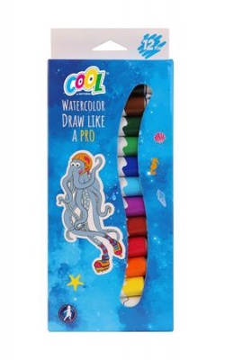 Tempera készlet, 12 darabos, COOL BY VICTORIA