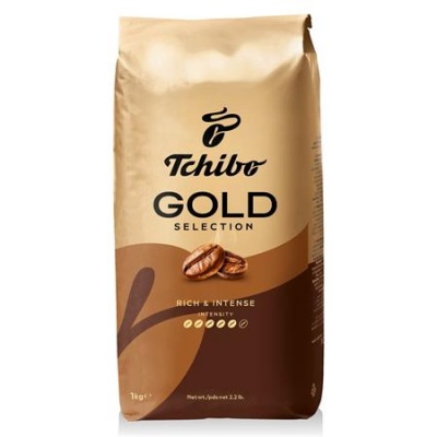 Kávé, pörkölt, szemes, 1000 g, TCHIBO "Gold Selection"