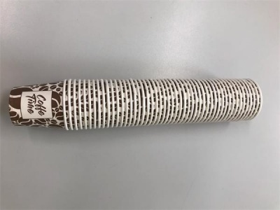 Papírpohár, 1 dl, 50 db, "Party", mintás