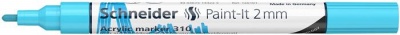 Dekormarker, akril, 2 mm, SCHNEIDER "Paint-It 310", pasztellkék