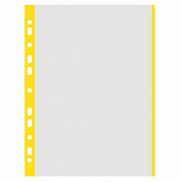 Genotherm, lefűzhető, színes szélű, A4, 40 mikron, narancsos felület, DONAU, sárga