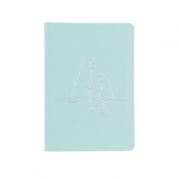 Naptár, tervező, A5, heti, TOPTIMER "Pastel", kék