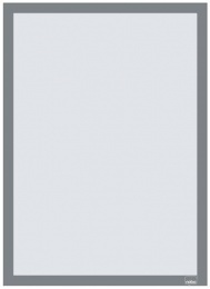 Posztertábla, fali, A3 méret, műanyag keret, 2 db, NOBO, ezüst